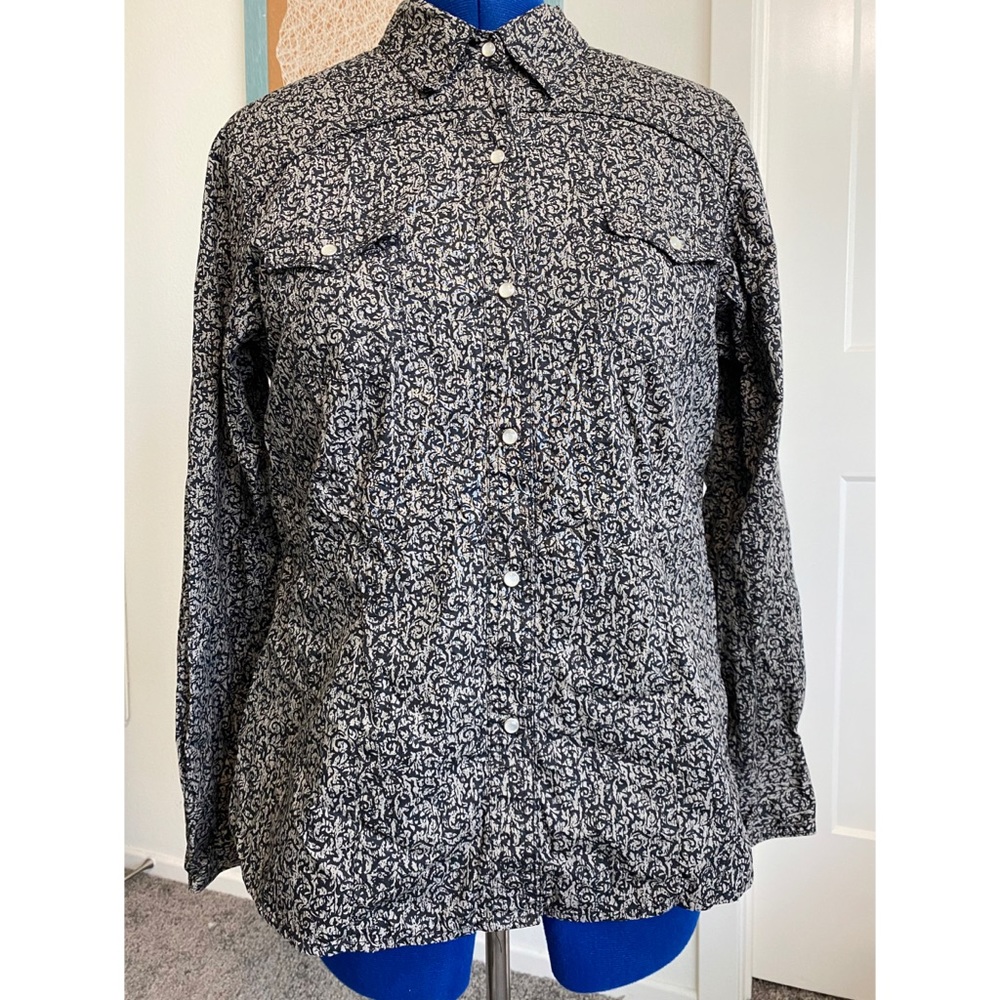 Western style button-down shirt